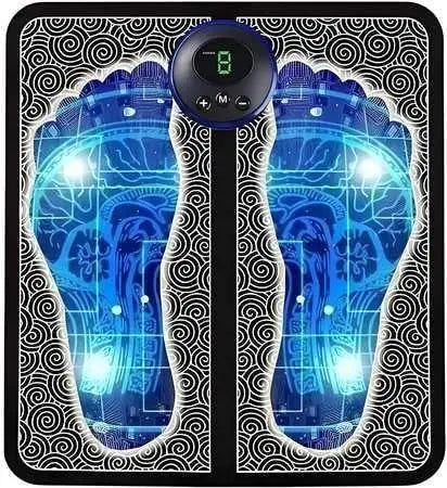 Foot Muscle Electronic Feet Massager, USB Rechargeable Massager (Black)
